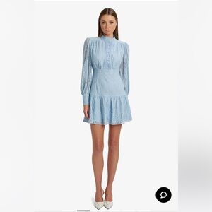 Bardot Light Blue Long Sleeve Dress